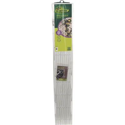 Nortene Celosía de PVC Extensible Blanco Trelliflex 1x2 m - 1 unidad – foto 3