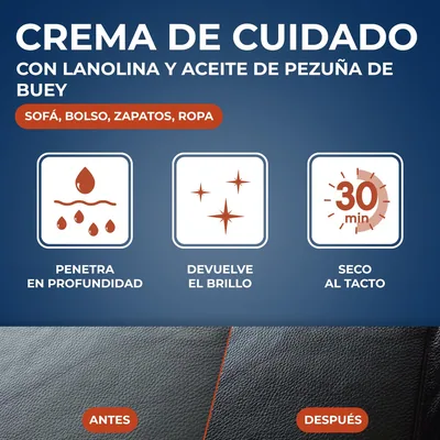 Starwax Crema de Cuidado Incolora para Cuero 150 ml - pack de 2 unidades – foto 1