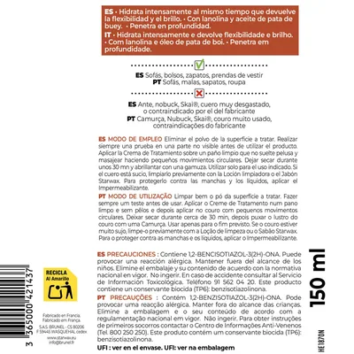 Starwax Crema de Cuidado Incolora para Cuero 150 ml - pack de 2 unidades – foto 8