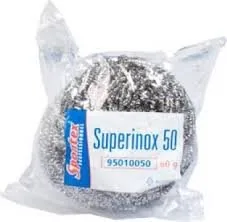 Spontex Estropajo Acero Inoxidable superinox 50 60gr - 1 unidad