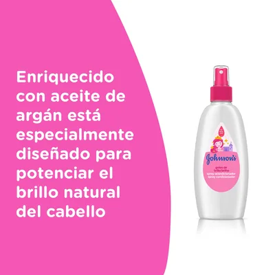 Johnson's Baby Gotas de Brillo Acondicionador en Spray para Niños 200 ml - pack de 6 unidades – foto 4