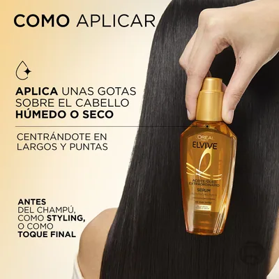 L'Oréal Paris Elvive Aceite Extraordinario Sérum para Pelo Teñido 100 ml - pack de 2 unidades – foto 4