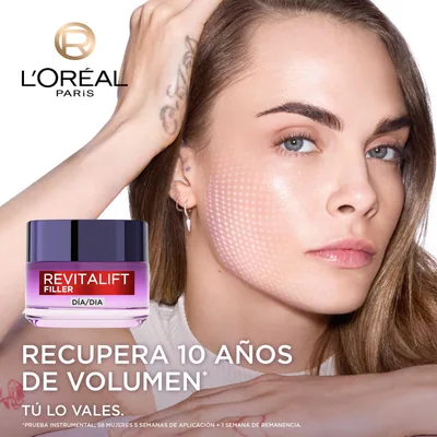 L'Oréal Paris Revitalift Filler Crema Hidratante con Ácido Hialurónico 50 ml - 1 unidad – foto 1