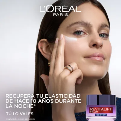 L'Oréal Paris Revitalift Filler Crema de Noche con Ácido Hialurónico 50 ml - 1 unidad – foto 2