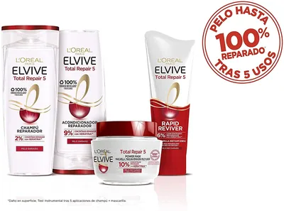 L'Oréal Paris Elvive Champú Total Repair 5 400ml - pack de 3 unidades – foto 6