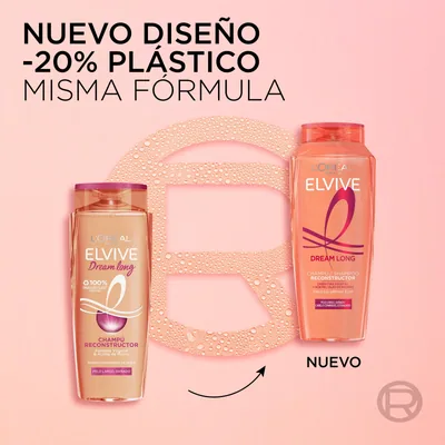 L'Oréal Paris Elvive Champú Dream Long 400ml - pack de 3 unidades – foto 1