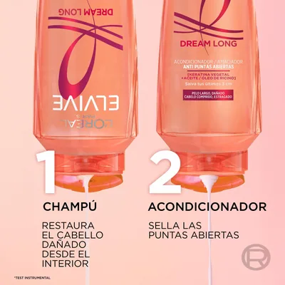 L'Oréal Paris Elvive Champú Dream Long 400ml - pack de 3 unidades – foto 3