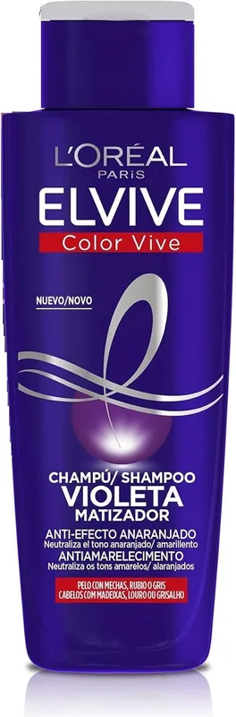 L'Oréal Paris L'oreal Elvive Champú 200 Ml Purple - pack de 3 unidades