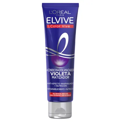 L'Oréal Paris Elvive Color Vive Mascarilla Violeta Matizadora para el Pelo con Mechas 150 ml (pack de 3)