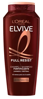 L'Oréal Paris Elvive Full Resist Champú Fortificante para Pelo Frágil con Tendencia a Caerse (pack de 3)