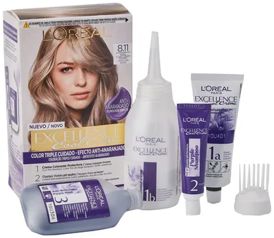 L'Oréal Paris Excellence Cool Creme Tinte Tono 8.11 Rubio Claro Ceniza 260 g - pack de 3 unidades – foto 1