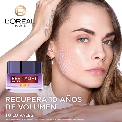 L'Oréal Paris Revitalift Filler Crema Hidratante Día Nº1 SPF50 50 ml - 1 unidad – foto 2