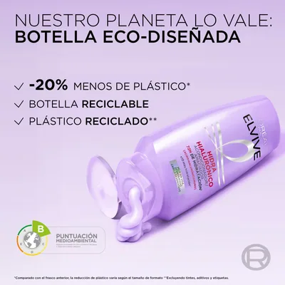 L'Oréal Paris L'Oreal Elvive Acondicionador Hialuronico 300 ml - pack de 3 unidades – foto 7