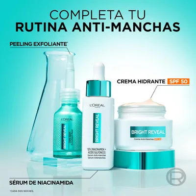 L'Oréal Paris Bright Reveal Crema Antimanchas Niacinamida FPS50 50 ml - 1 unidad – foto 4