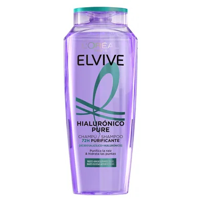 L'Oréal Paris Paris Elvive Champú Hialuronico Pure 380ml (pack de 3)