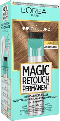 L'Oréal Paris Paris Magic Retouch Tono 7 Rubio Oscuro, Coloración para Cabello (pack de 3)