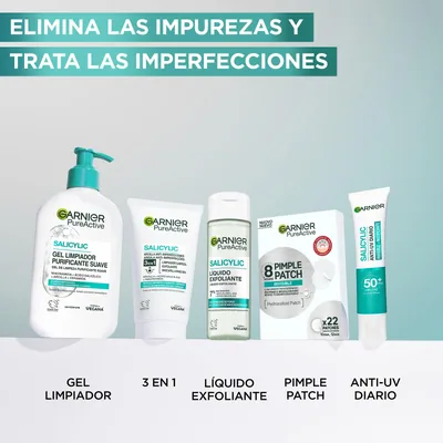 Garnier PureActive 3 en 1 limpiador exfoliante y mascarilla 150 ml - pack de 3 unidades – foto 4