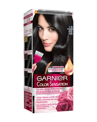 Garnier Color Sensation Tinte Permanente Ultra Negro 1.0 (pack de 3)