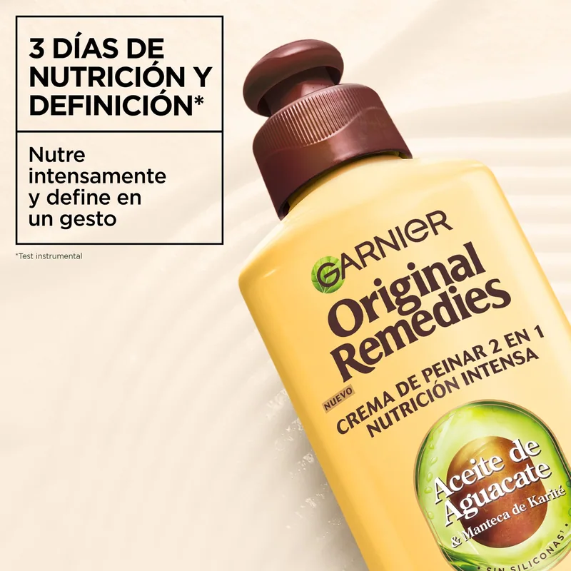 Garnier Original Remedies Aceite de aguacate y manteca de karité Tratamiento capilar 200 ml - pack de 3 unidades