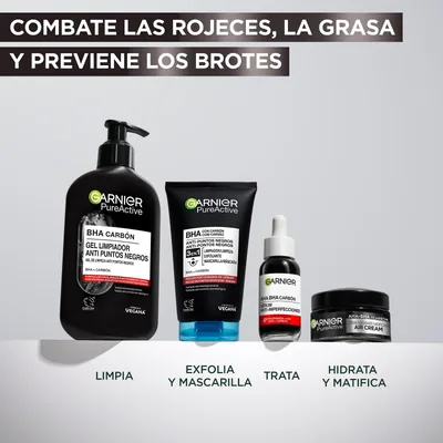 Garnier SkinActive PureActive gel limpiador de poros y exfoliante 150 ml - pack de 3 unidades – foto 7