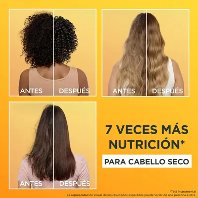 Garnier Fructis Hair Food Banana mascarilla 3 en 1 400 ml - pack de 3 unidades – foto 5