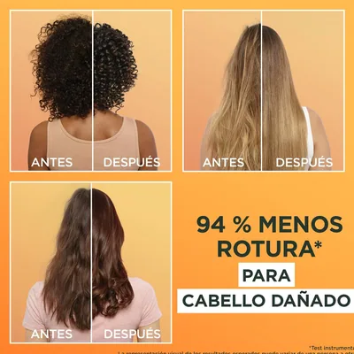 Garnier Fructis Hair Food mascarilla capilar papaya 400 ml - pack de 3 unidades – foto 3