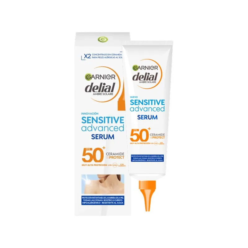 Garnier Delial Sensitive Advanced Sérum Solar Corporal Muy Alta Protección FPS 125 ml - 1 unidad