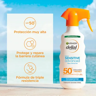Garnier Delial Sensitive Advanced Spray Protector Corporal FPS50 270 ml - 1 unidad – foto 1
