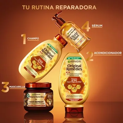 Garnier Original Remedies sérum tratamiento capilar miel 115 ml - pack de 6 unidades – foto 5
