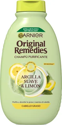 Garnier Original Remedies champú de arcilla para pelo graso 400 ml - pack de 6 unidades – foto 2