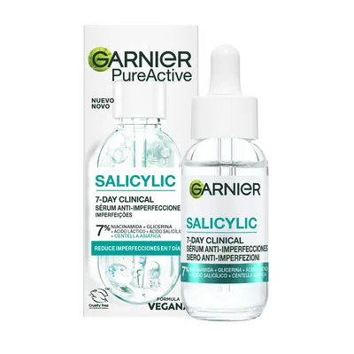 Garnier PureActive Salicylic 7-Day sérum antiimperfecciones 30 ml (pack de 2)