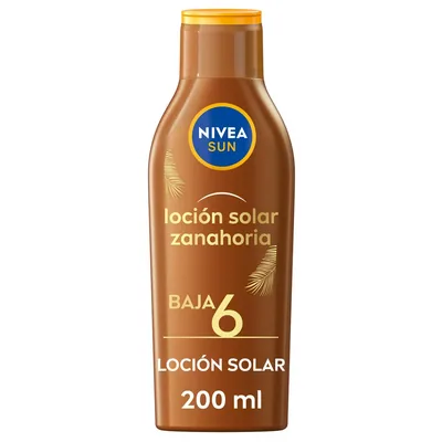 Nivea Leche Solar Zanahoria FP6 200 ml (pack de 2)