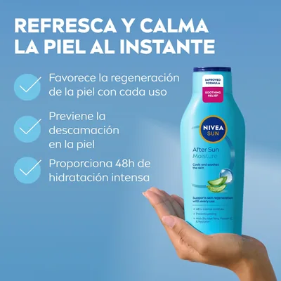 Nivea After Sun Loción Corporal Hidratante y Calmante 48h 400 ml - pack de 2 unidades – foto 1