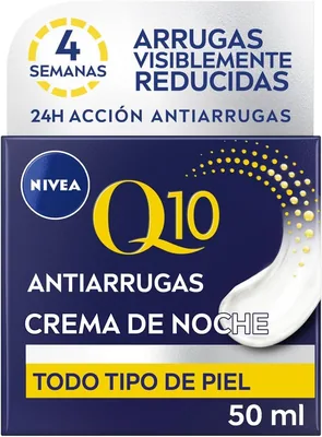 Nivea Q10 Crema de Noche Regeneradora Antiarrugas 50 ml (pack de 2)