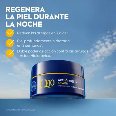 Nivea Q10 Crema de Noche Regeneradora Antiarrugas 50 ml - pack de 2 unidades – foto 2