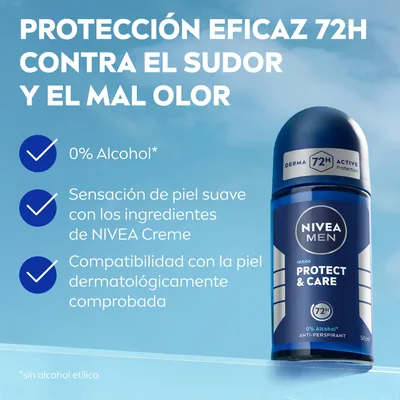 Nivea Protege & Cuida Roll-on 50 ml - pack de 6 unidades – foto 1