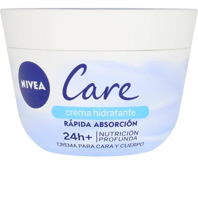 Nivea Care Crema Hidratante para Cuerpo, Cara y Manos 400 ml (pack de 3)