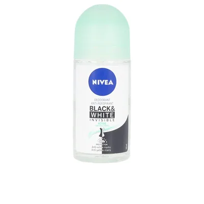 Nivea Black & White Invisible Active Roll-on 50 ml (pack de 6)