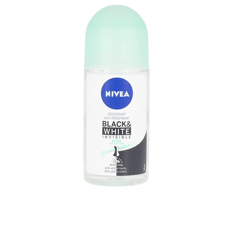 Nivea Black & White Invisible Active Roll-on 50 ml - pack de 6 unidades