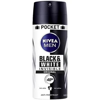 Nivea Black & White Invisible Original Pocket Spray 100 ml (pack de 6)