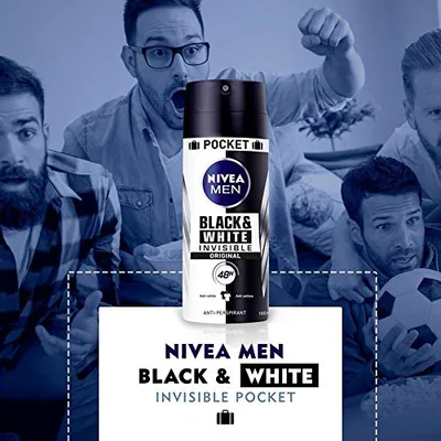 Nivea Black & White Invisible Original Pocket Spray 100 ml - pack de 6 unidades – foto 2