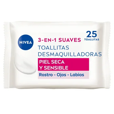 Nivea Toallitas Desmaquilladoras 3-en-1 Suaves (pack de 6)
