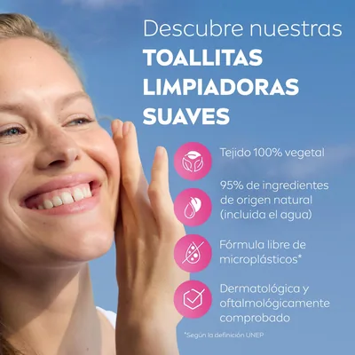 Nivea Toallitas Desmaquilladoras 3-en-1 Suaves - pack de 6 unidades – foto 3