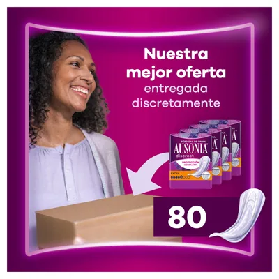 Ausonia Discreet Extra compresas incontinencia 20 compresas - pack de 3 unidades – foto 7