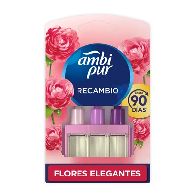 Ambi-Pur 3Volution recambio ambientador eléctrico Flores Elegantes 20 ml (pack de 7)