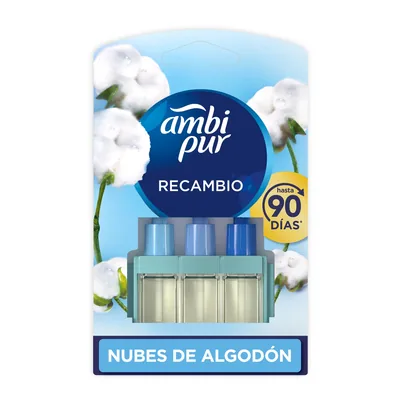 Ambi-Pur 3Volution recambio ambientador eléctrico Nubes de Algodón 20 ml (pack de 7)
