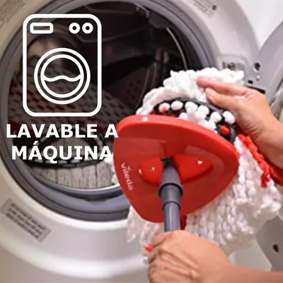 Vileda Recambio Turbo Classic para Fregona Giratoria - pack de 6 unidades – foto 3