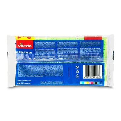 Vileda Estropajos Fibra con Esponja - pack de 12 unidades – foto 2
