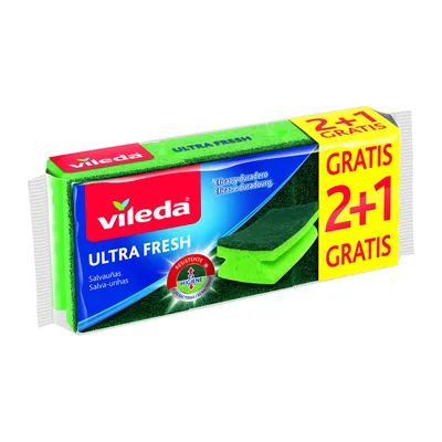 Vileda Set de 3 salvauñas UltraFresh con Tratamiento antibacterias (pack de 12)
