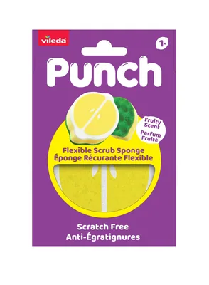 Vileda Punch Esponja Rascadora Aroma Limón (pack de 6)